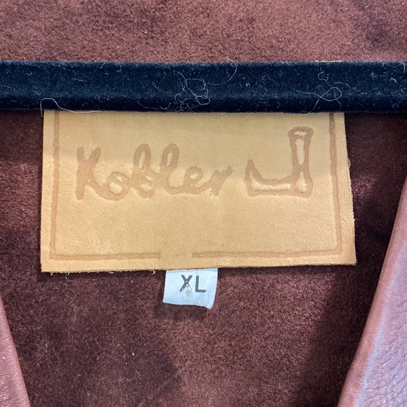 Kobler Beautiful rich leather vest brown extra-large - Picture 2 of 11
